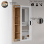 Hanah Home Estantería para Baño Lun1-Aw Pino Atlántico y Blanco